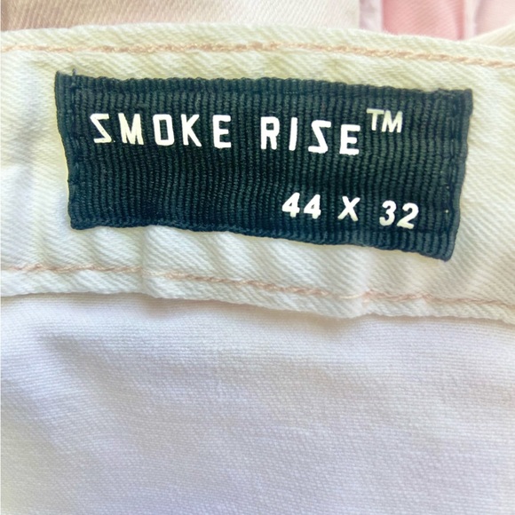 Smoke Rise Distressed Menās Skinny Jeans Pink Slim Tapered Fitā 44 x 32 - Picture 4 of 11